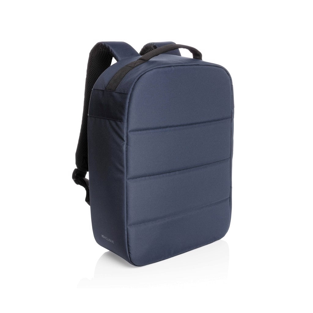 Impact AWARE™ RPET anti-theft 15.6' laptop backpack - navy, rPET