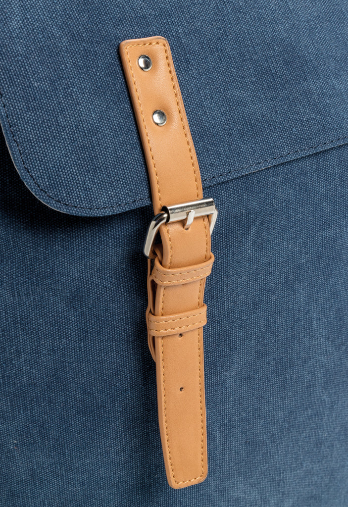 Canvas laptop backpack PVC free