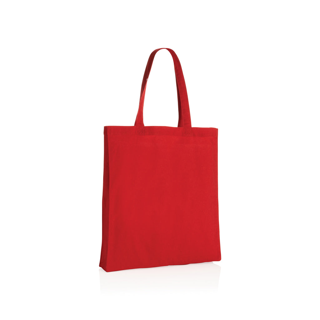 Impact AWARE™ Recycled cotton tote w/bottom 145g - red, Recycled cotton