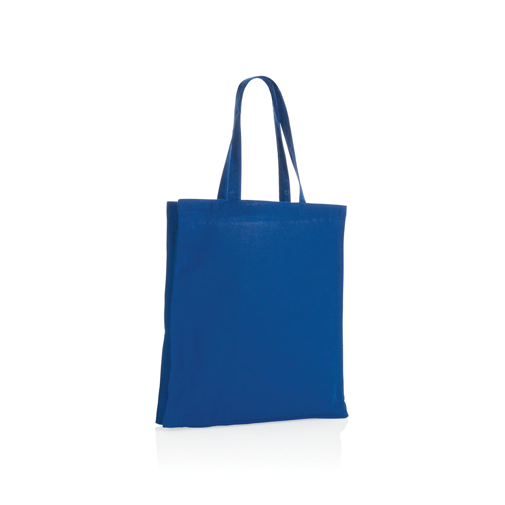Impact AWARE™ Recycled cotton tote w/bottom 145g - blue, Recycled cotton