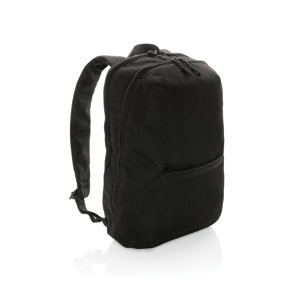 Impact AWARE™ 1200D 15.6'' modern laptop backpack - black, rPET,rPET