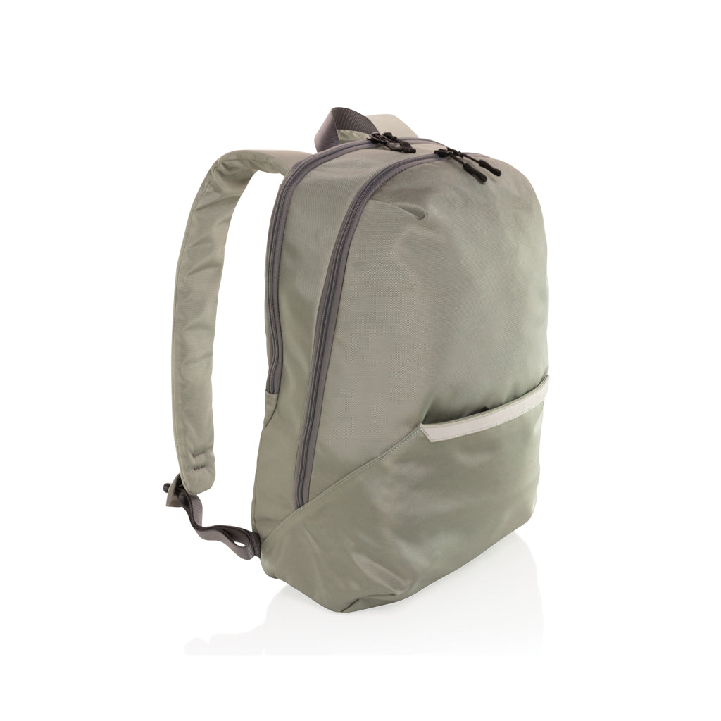 Impact AWARE™ 1200D 15.6'' modern laptop backpack - green, rPET,rPET