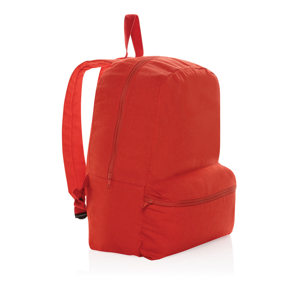 Impact Aware™ 285 gsm rcanvas backpack - luscious red, Recycled Canvas