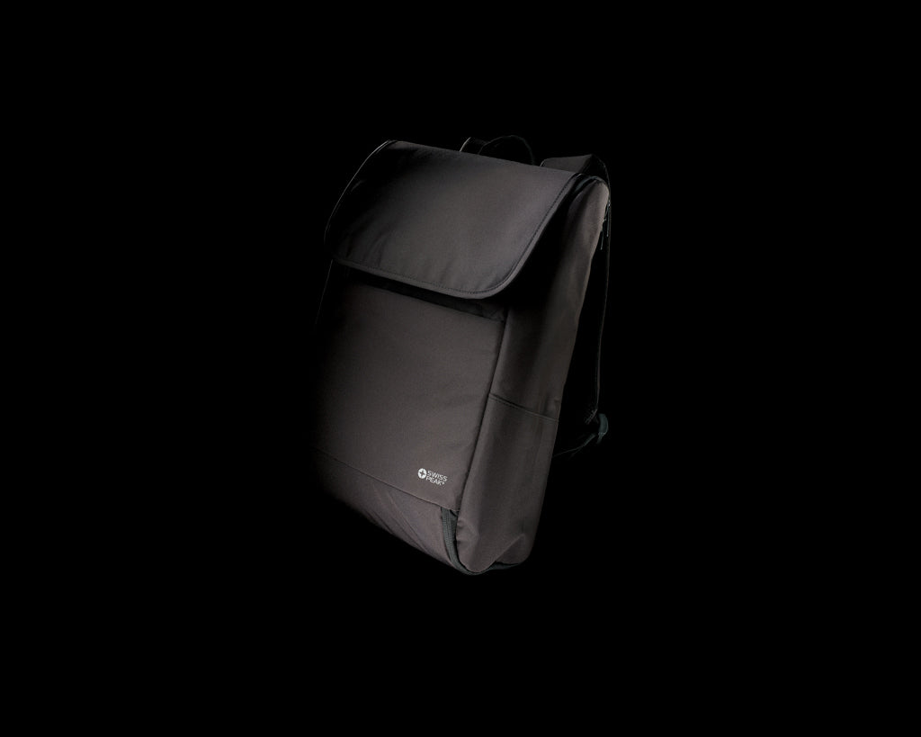 Swiss Peak Fern AWARE™ RPET all over zipper 15.6" backpack