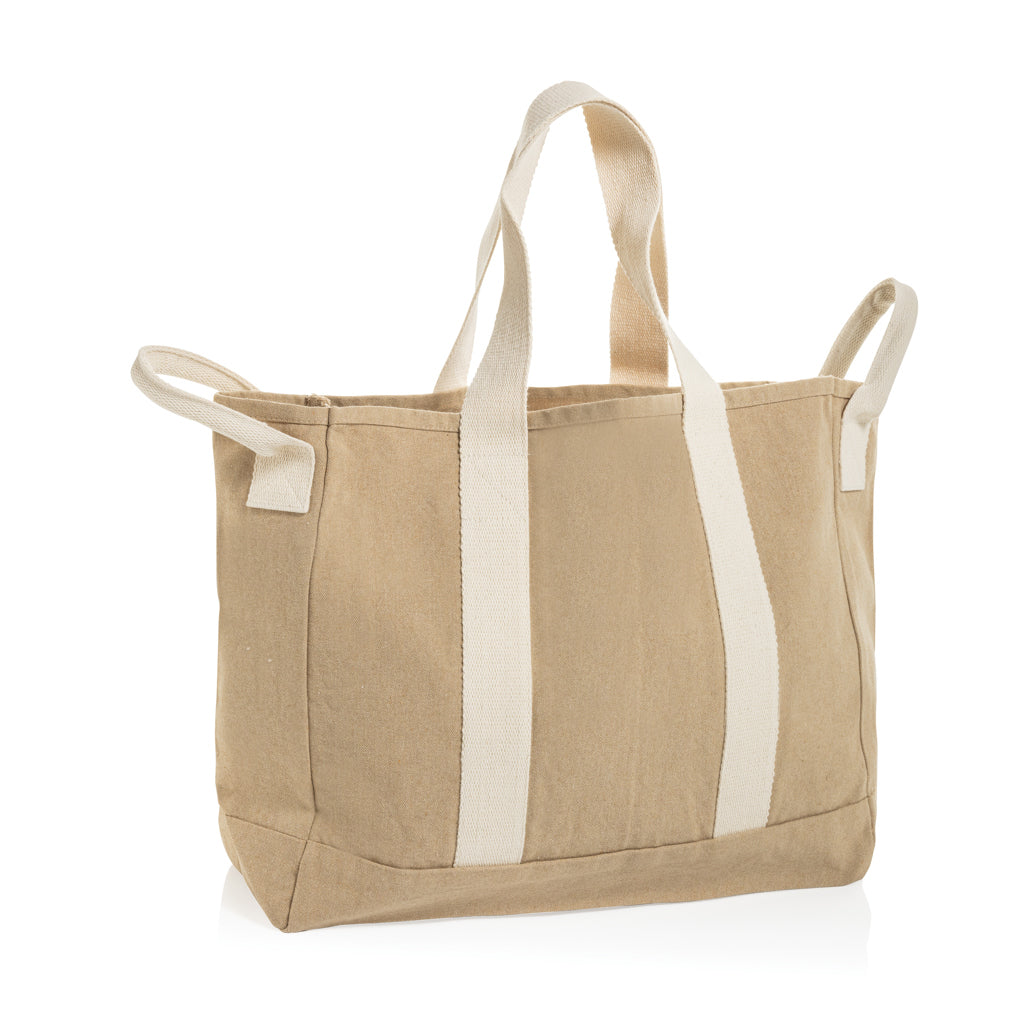 BEAU AWARE™ Beach bag 400gsm recycled canvas, with side hand