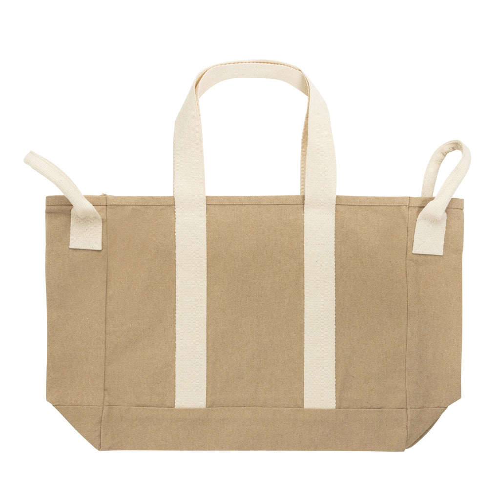 BEAU AWARE™ Beach bag 400gsm recycled canvas, with side hand
