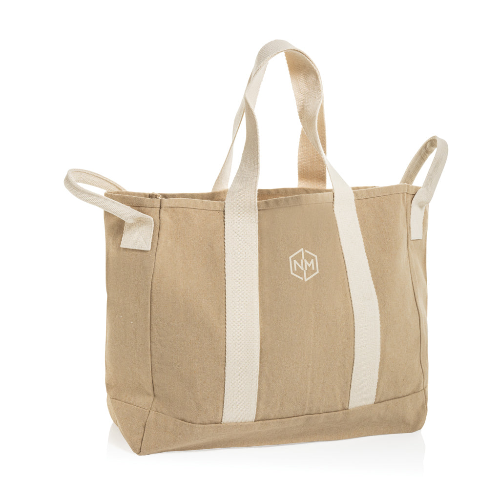 BEAU AWARE™ Beach bag 400gsm recycled canvas, with side hand