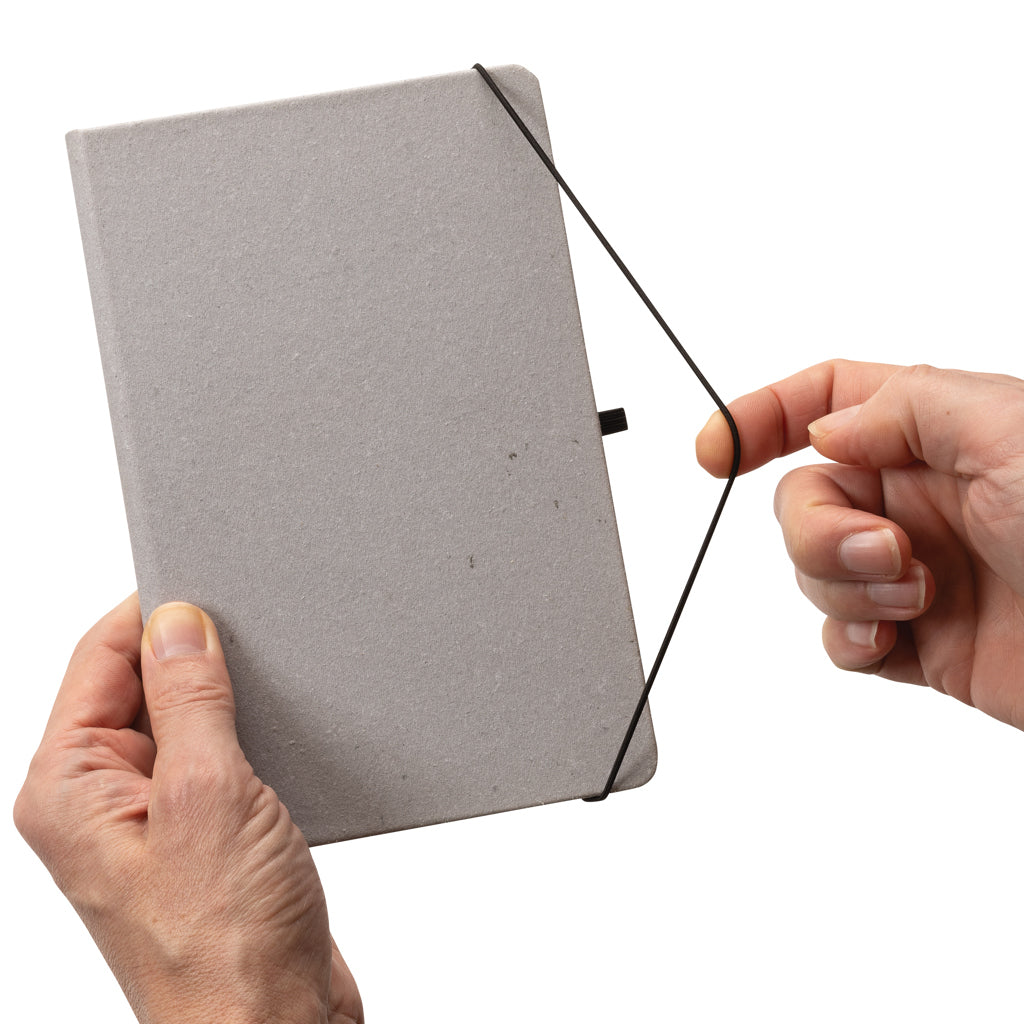 GRS Recycled leather hardcover notebook A5
