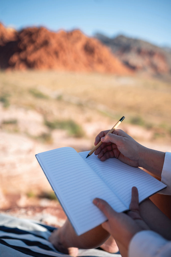 GRS certified recycled felt A5 softcover notebook