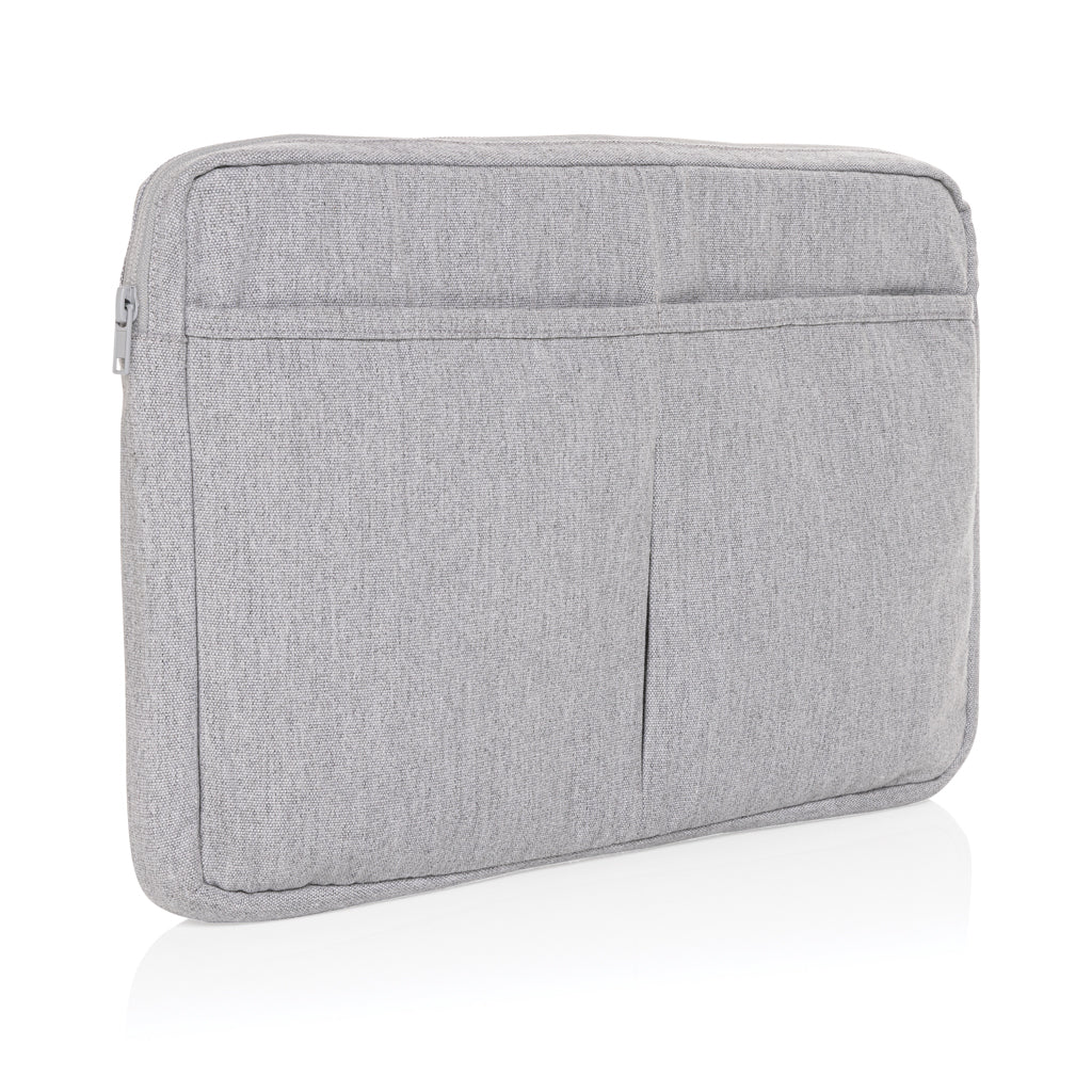 Laluka AWARE™ recycled cotton 15.6 inch laptop sleeve - grey, Recycled cotton