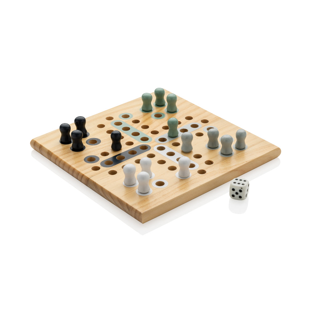 Claire wooden Ludo game - brown, Wood