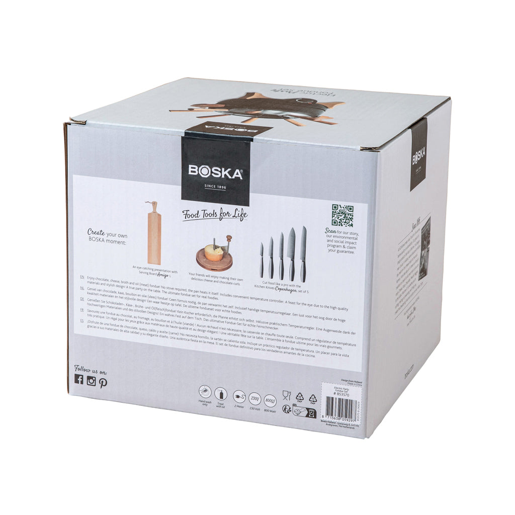 BOSKA Electric Party Fondue Set - 2.3L (EU Type F)