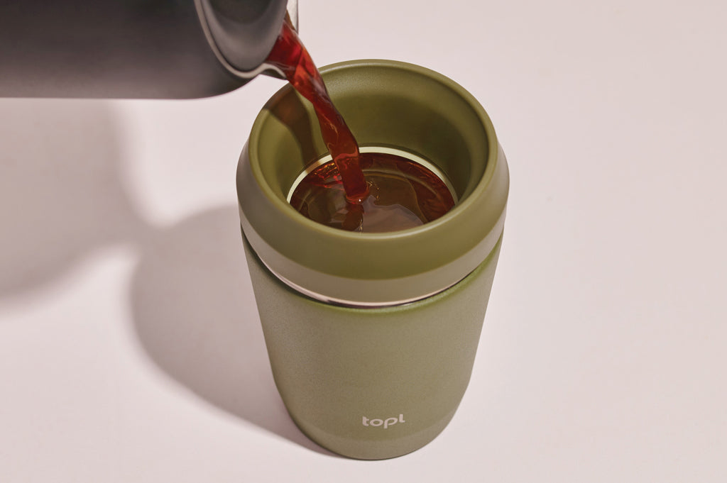 Topl Recycled Steel To Go Tumbler Patented 360 Lid 235ml