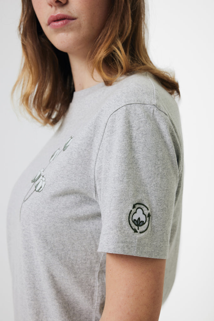 IQONIQ Manuel recycled cotton t-shirt undyed