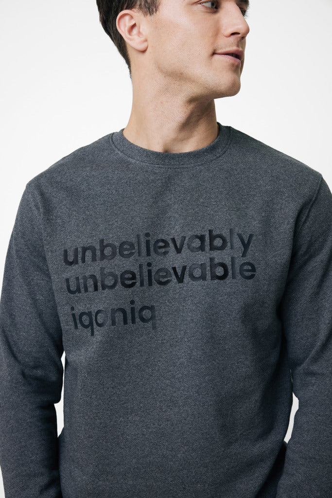 IQONIQ Denali recycled cotton crew neck undyed