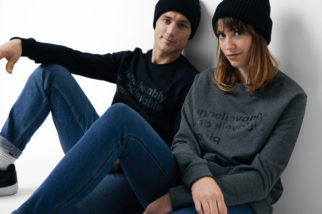 IQONIQ Denali recycled cotton crew neck undyed