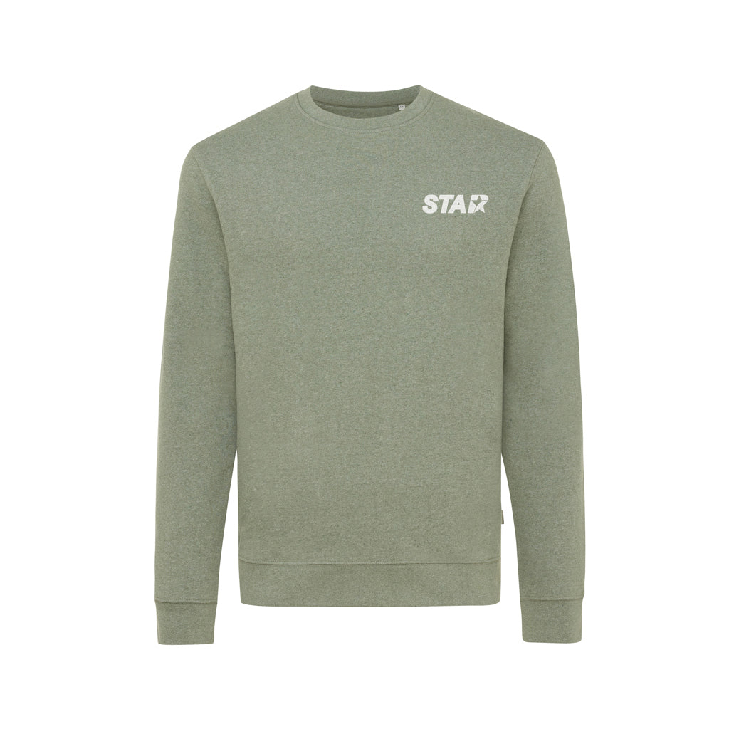 IQONIQ Denali recycled cotton crew neck undyed