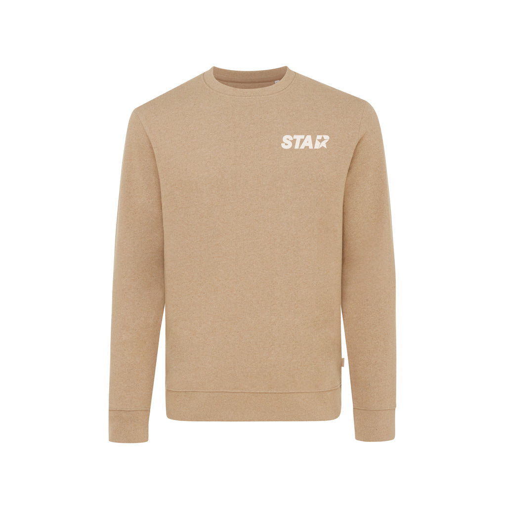 IQONIQ Denali recycled cotton crew neck undyed