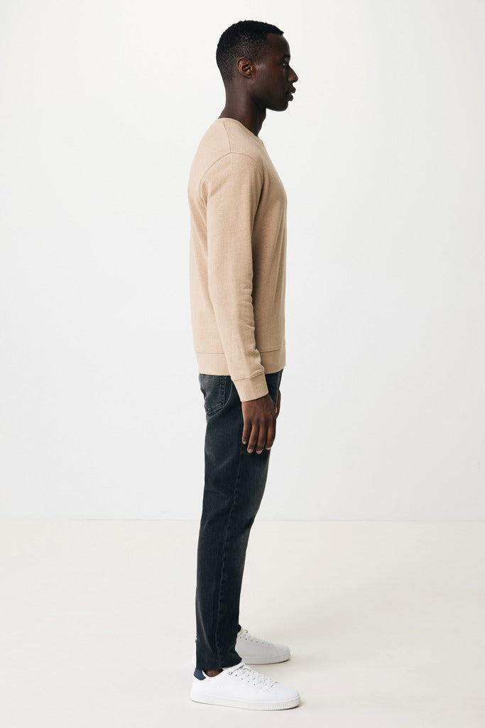 IQONIQ Denali recycled cotton crew neck undyed