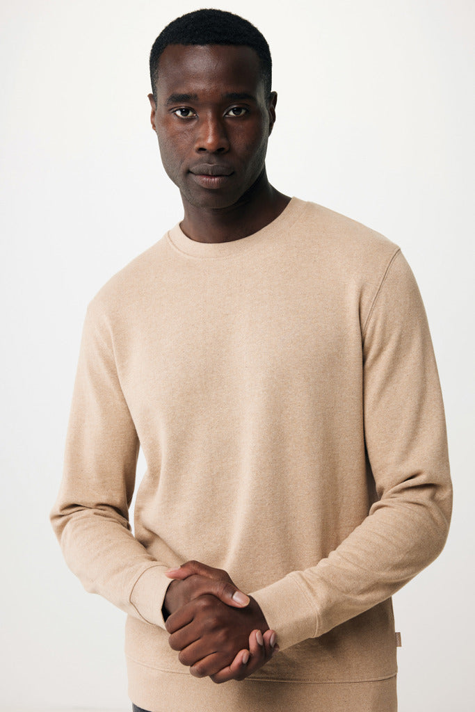 IQONIQ Denali recycled cotton crew neck undyed