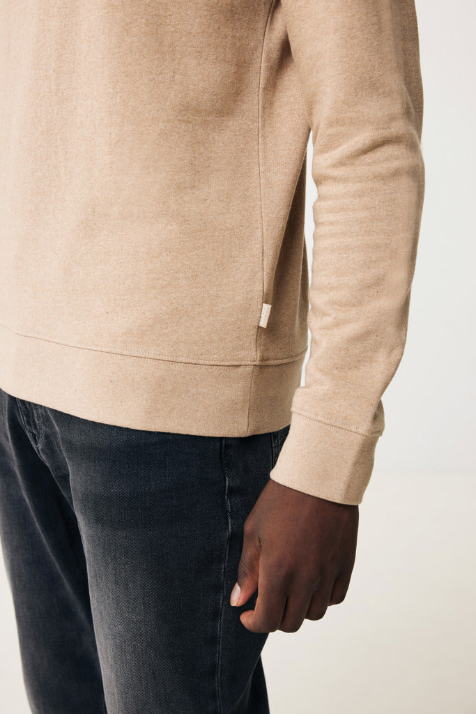 IQONIQ Denali recycled cotton crew neck undyed