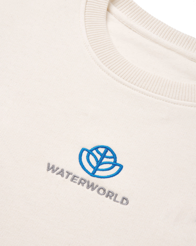 IQONIQ Denali recycled cotton crew neck undyed