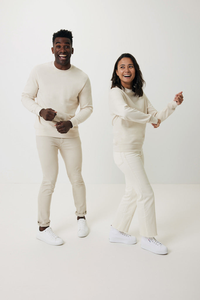 IQONIQ Denali recycled cotton crew neck undyed