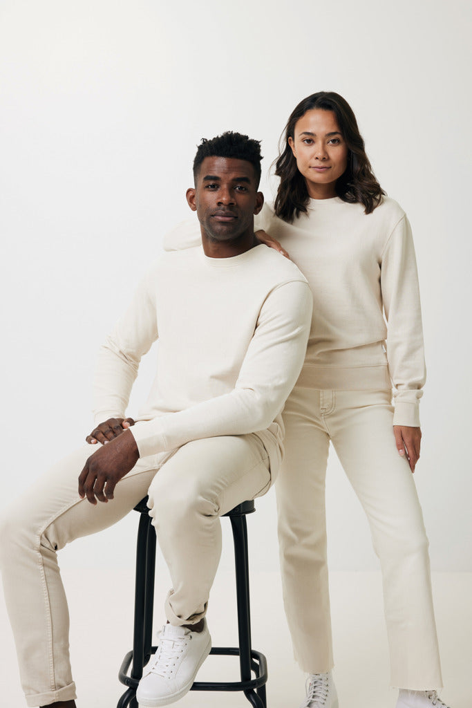 IQONIQ Denali recycled cotton crew neck undyed