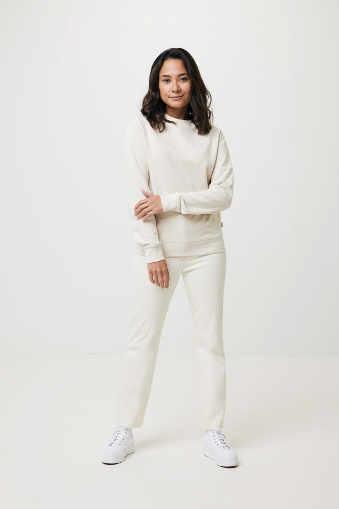 IQONIQ Denali recycled cotton crew neck undyed