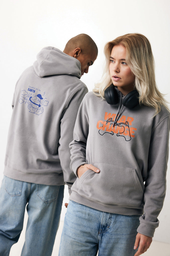 IQONIQ Trivor recycled polyester microfleece hoodie