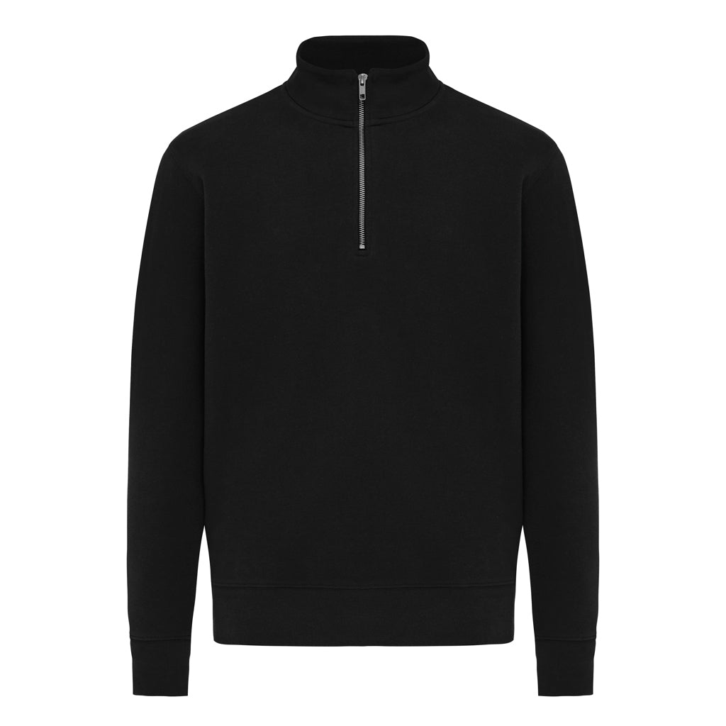 IQONIQ Elgon recycled cotton quarter zip sweater