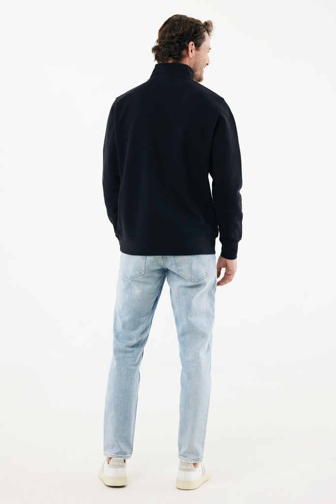 IQONIQ Elgon recycled cotton quarter zip sweater