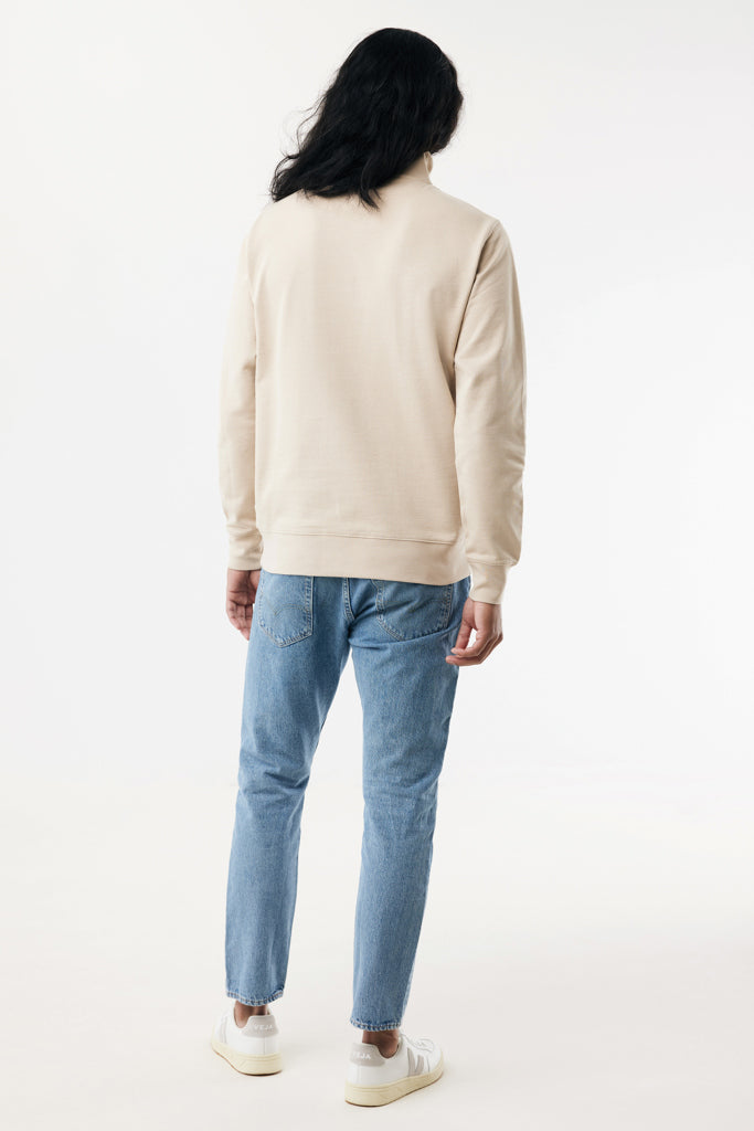 IQONIQ Elgon recycled cotton quarter zip sweater
