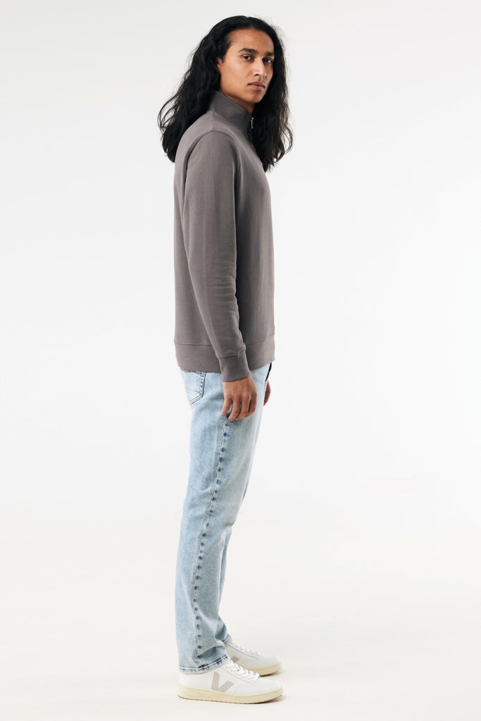 IQONIQ Elgon recycled cotton quarter zip sweater