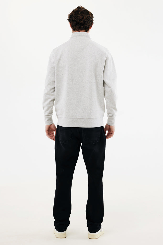 IQONIQ Elgon recycled cotton quarter zip sweater