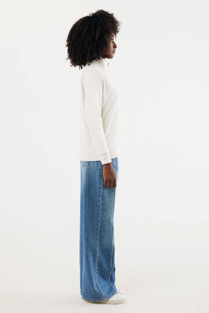 IQONIQ Elgon recycled cotton quarter zip sweater