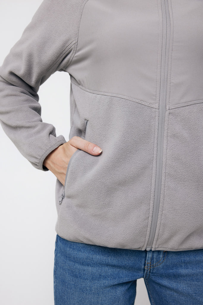 IQONIQ Talung recycled polyester microfleece zip through