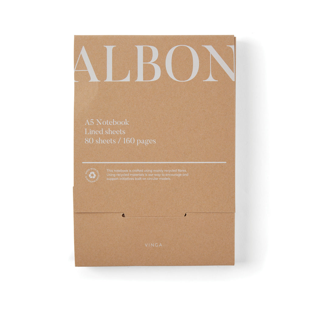 VINGA Albon GRS recycled felt notebook