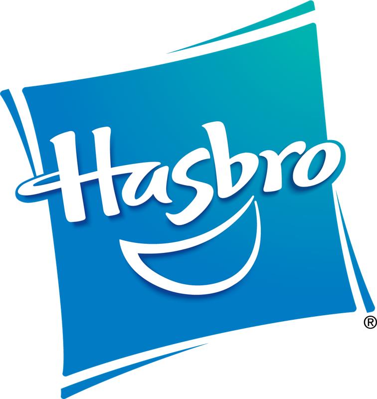 Hasbro logo on a blue background