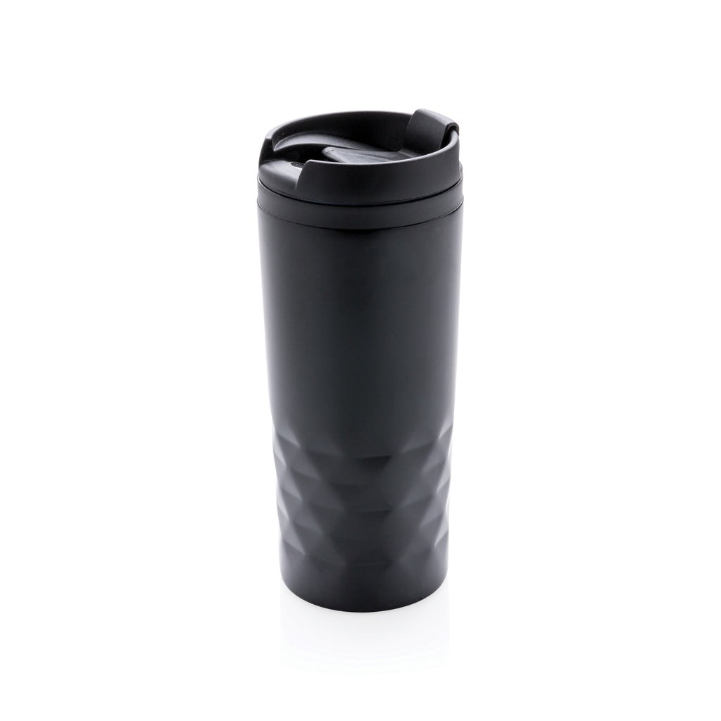 Geometric mug - black, Stainless steel,Polypropylene