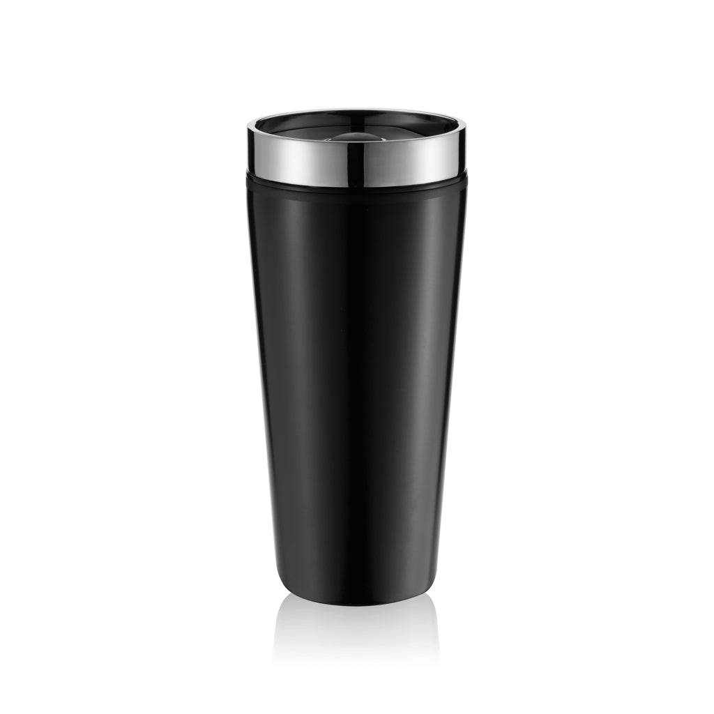 Leak proof tumbler - black, Polypropylene,Stainless steel