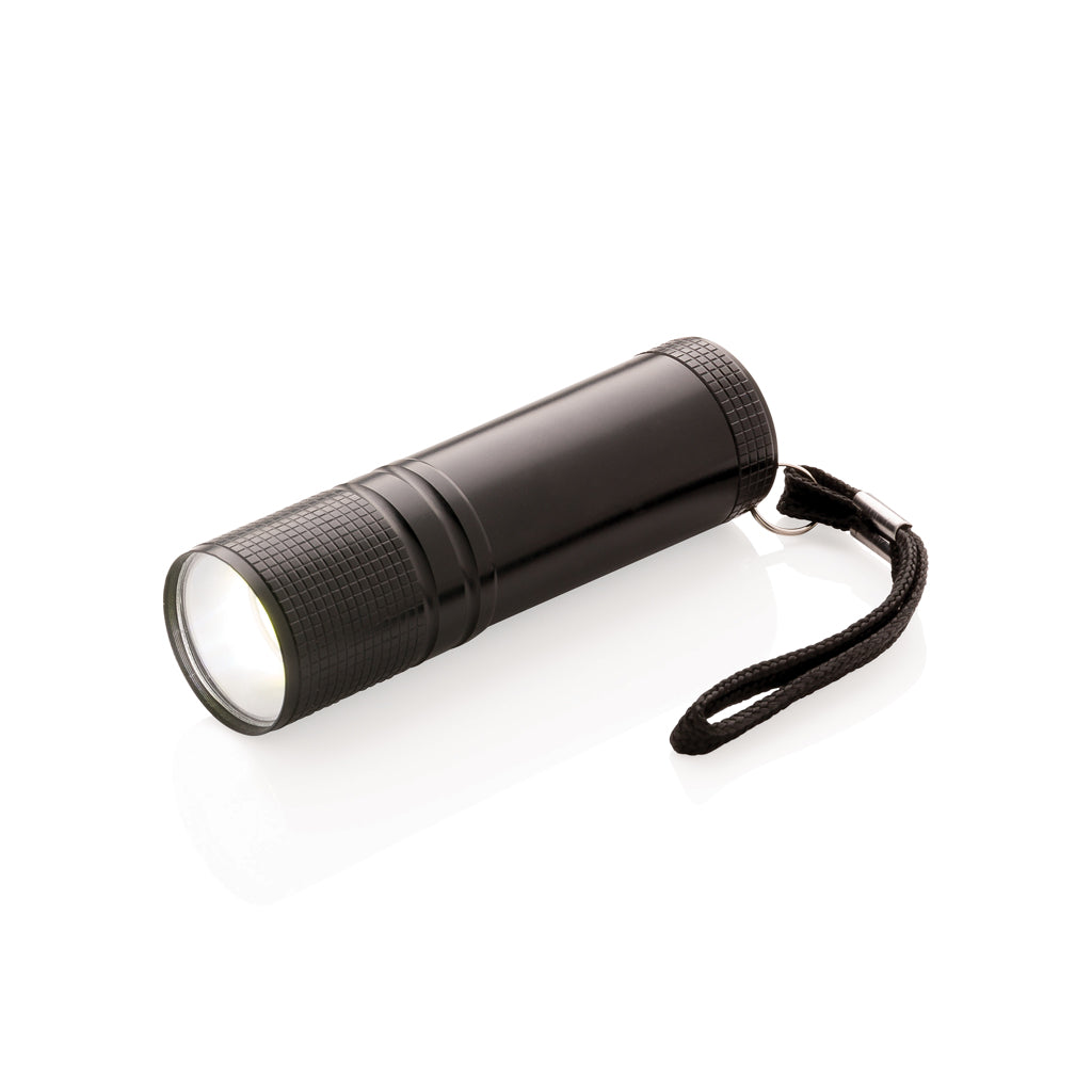 COB torch - black, Aluminium,ABS