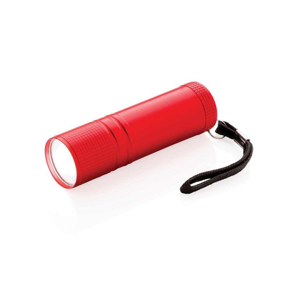 COB torch - red, Aluminium,ABS
