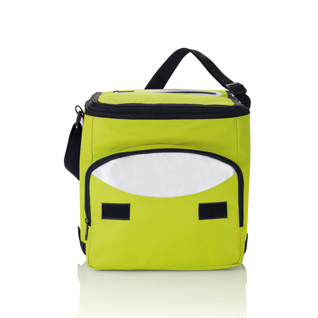 Foldable cooler bag - green, Polyester,Polyethylene